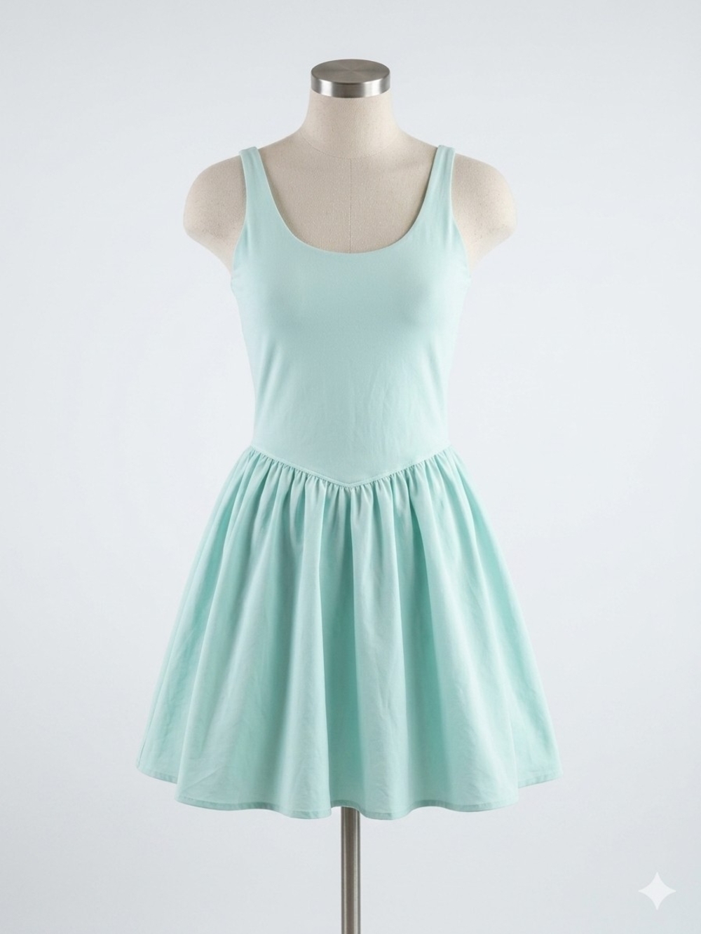 Spalding Mint Scoop-Neck Tank Skater Dress
